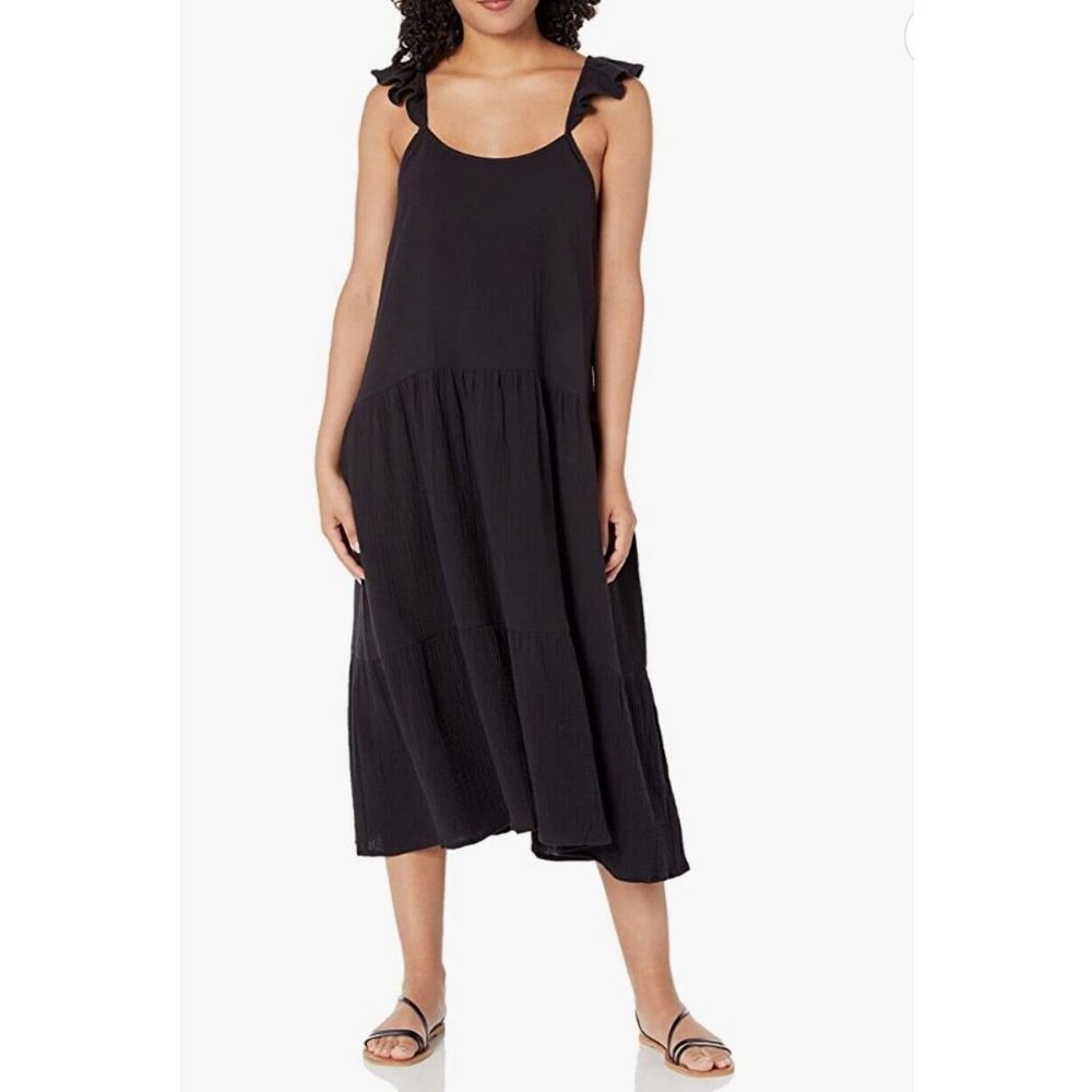 Buffalo David Bitton Women's Celeste Frilled Strap Dress M